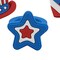 1" Patriotic Red, White & Blue Rubber Rings Assortment 24 Pc.